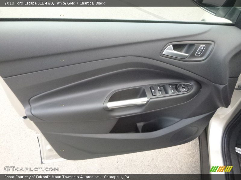 White Gold / Charcoal Black 2018 Ford Escape SEL 4WD