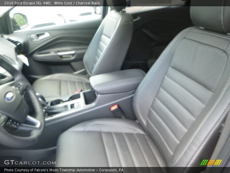 White Gold / Charcoal Black 2018 Ford Escape SEL 4WD