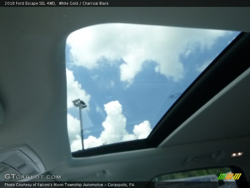 White Gold / Charcoal Black 2018 Ford Escape SEL 4WD