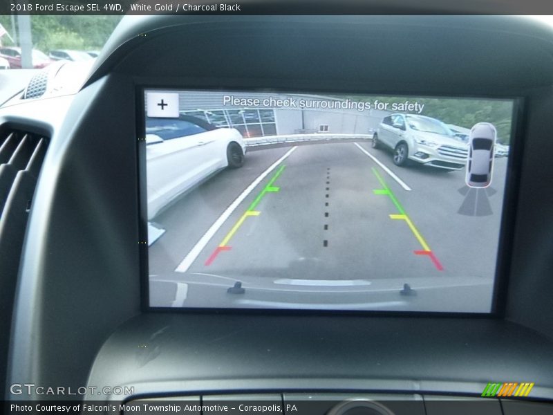 White Gold / Charcoal Black 2018 Ford Escape SEL 4WD