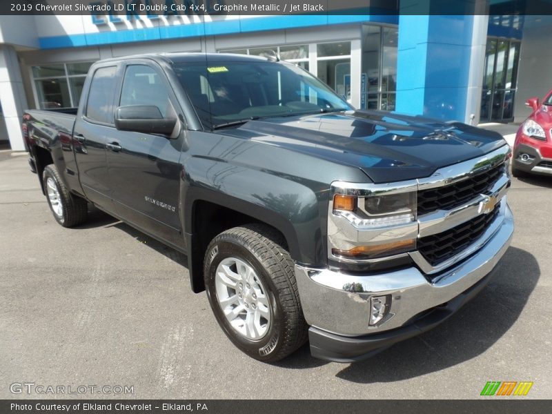 Graphite Metallic / Jet Black 2019 Chevrolet Silverado LD LT Double Cab 4x4