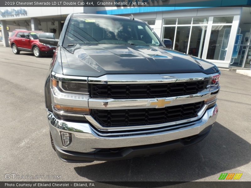 Graphite Metallic / Jet Black 2019 Chevrolet Silverado LD LT Double Cab 4x4