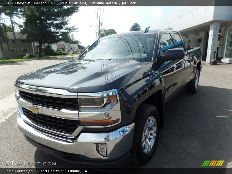 Graphite Metallic / Jet Black 2019 Chevrolet Silverado LD LT Double Cab 4x4