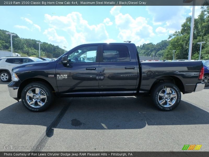 Maximum Steel Metallic / Black/Diesel Gray 2019 Ram 1500 Classic Big Horn Crew Cab 4x4