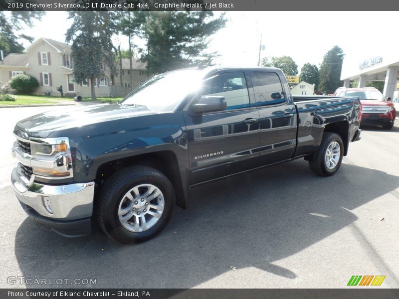 Graphite Metallic / Jet Black 2019 Chevrolet Silverado LD LT Double Cab 4x4