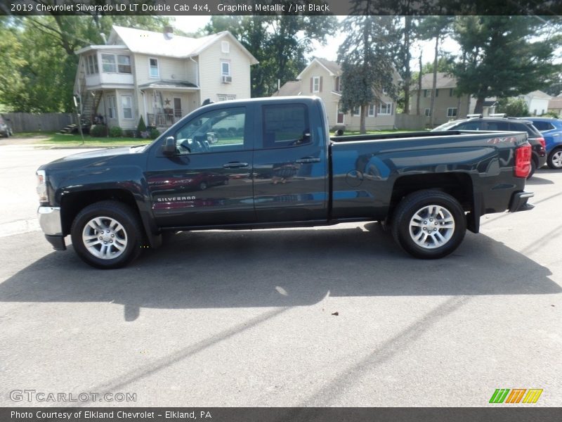 Graphite Metallic / Jet Black 2019 Chevrolet Silverado LD LT Double Cab 4x4