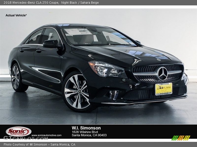 Night Black / Sahara Beige 2018 Mercedes-Benz CLA 250 Coupe