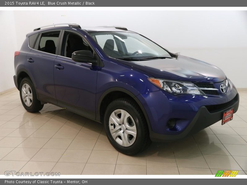 Blue Crush Metallic / Black 2015 Toyota RAV4 LE