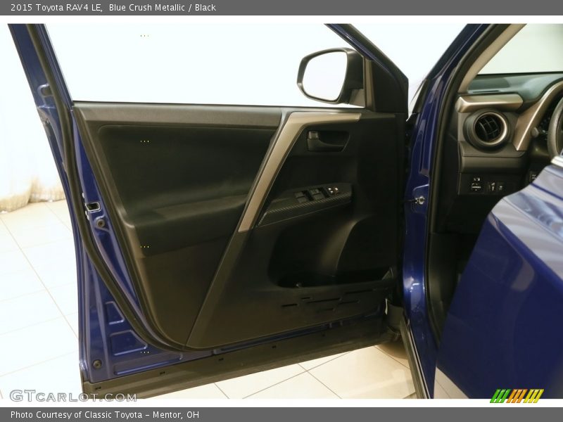 Blue Crush Metallic / Black 2015 Toyota RAV4 LE