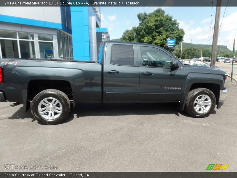 Graphite Metallic / Jet Black 2019 Chevrolet Silverado LD LT Double Cab 4x4