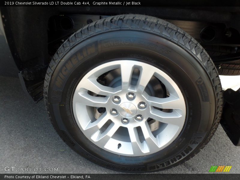 Graphite Metallic / Jet Black 2019 Chevrolet Silverado LD LT Double Cab 4x4