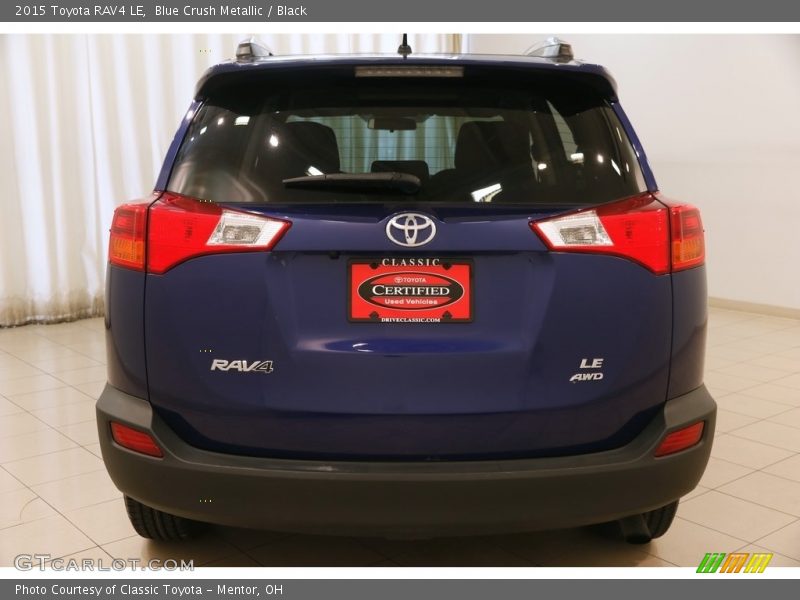 Blue Crush Metallic / Black 2015 Toyota RAV4 LE