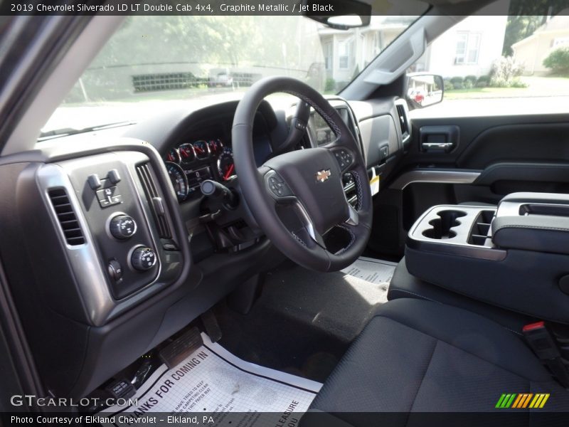 Graphite Metallic / Jet Black 2019 Chevrolet Silverado LD LT Double Cab 4x4