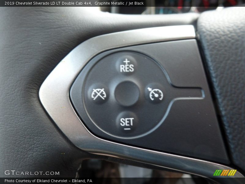 Graphite Metallic / Jet Black 2019 Chevrolet Silverado LD LT Double Cab 4x4