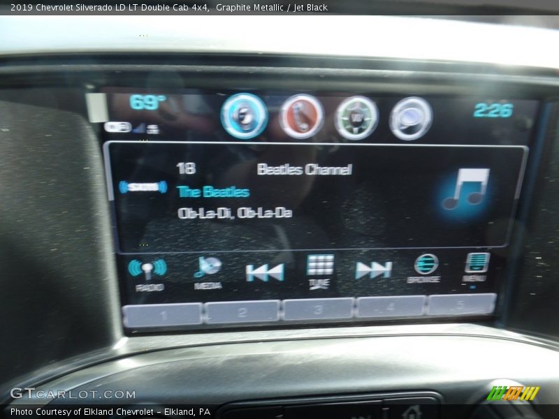 Graphite Metallic / Jet Black 2019 Chevrolet Silverado LD LT Double Cab 4x4