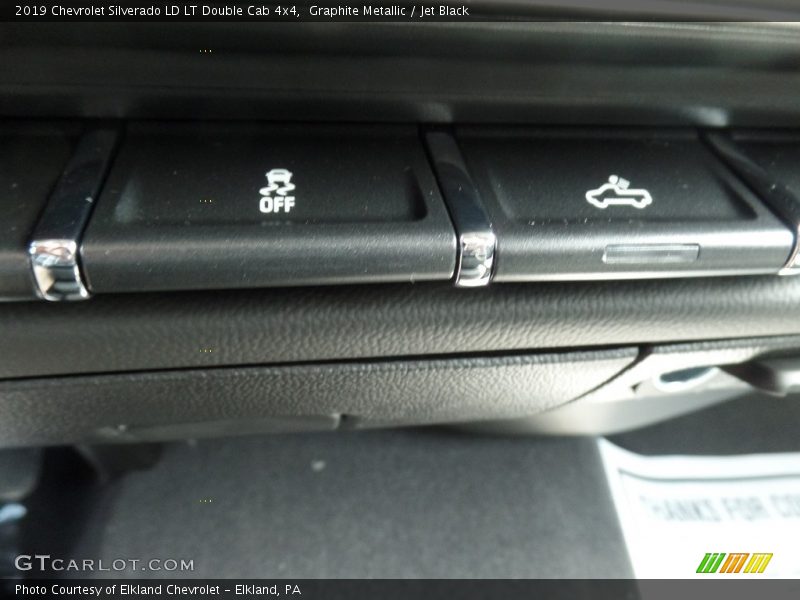 Graphite Metallic / Jet Black 2019 Chevrolet Silverado LD LT Double Cab 4x4