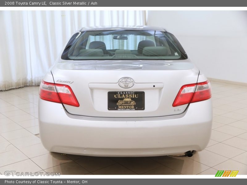 Classic Silver Metallic / Ash 2008 Toyota Camry LE