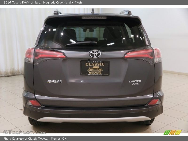 Magnetic Gray Metallic / Ash 2016 Toyota RAV4 Limited