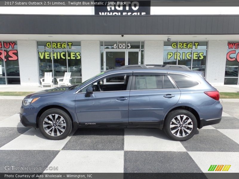 Twilight Blue Metallic / Slate Black 2017 Subaru Outback 2.5i Limited