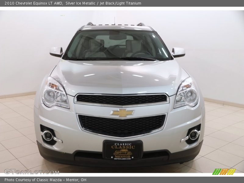 Silver Ice Metallic / Jet Black/Light Titanium 2010 Chevrolet Equinox LT AWD