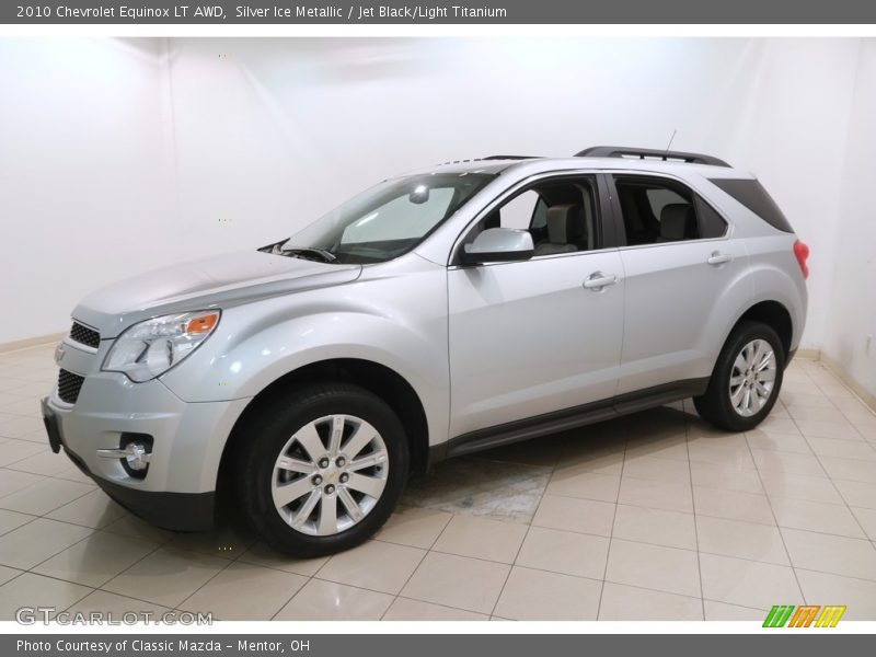 Silver Ice Metallic / Jet Black/Light Titanium 2010 Chevrolet Equinox LT AWD