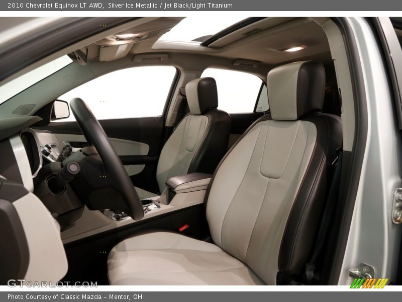 Silver Ice Metallic / Jet Black/Light Titanium 2010 Chevrolet Equinox LT AWD