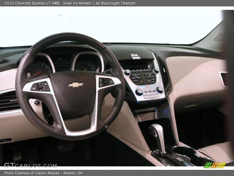 Silver Ice Metallic / Jet Black/Light Titanium 2010 Chevrolet Equinox LT AWD