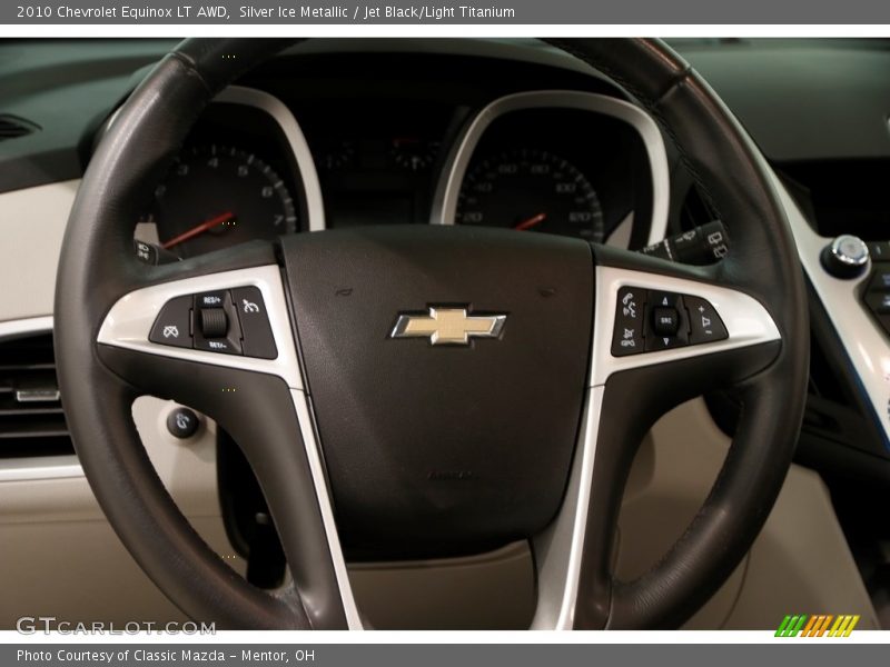 Silver Ice Metallic / Jet Black/Light Titanium 2010 Chevrolet Equinox LT AWD