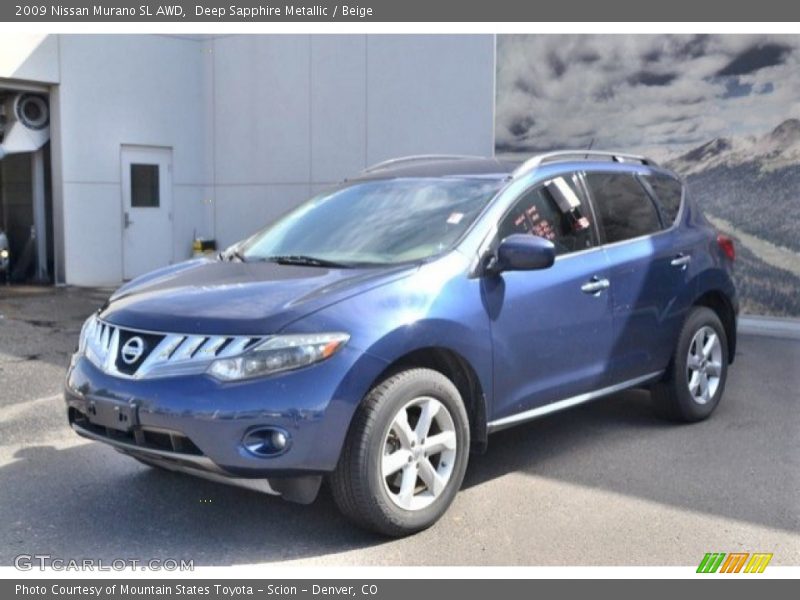 Deep Sapphire Metallic / Beige 2009 Nissan Murano SL AWD