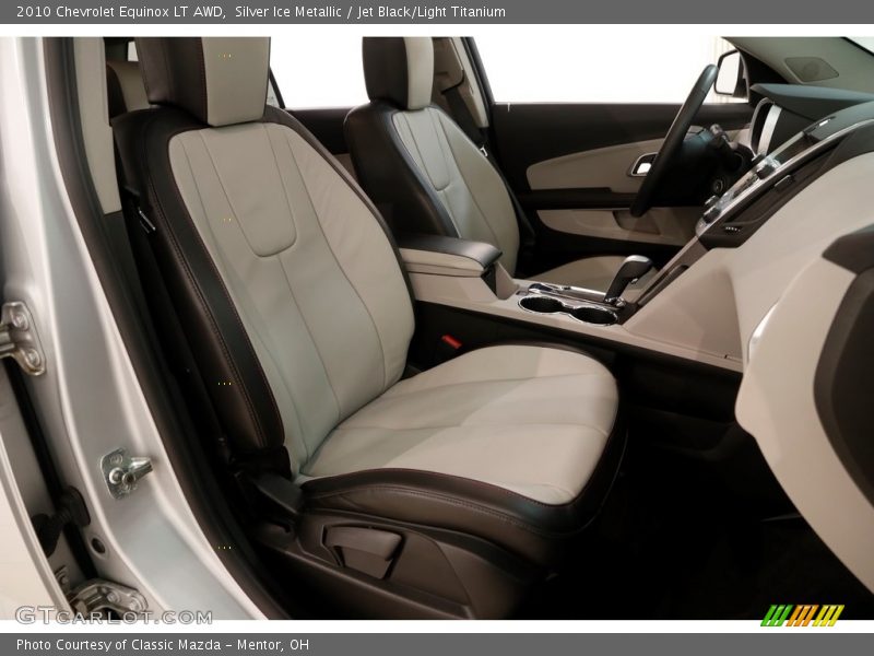 Silver Ice Metallic / Jet Black/Light Titanium 2010 Chevrolet Equinox LT AWD
