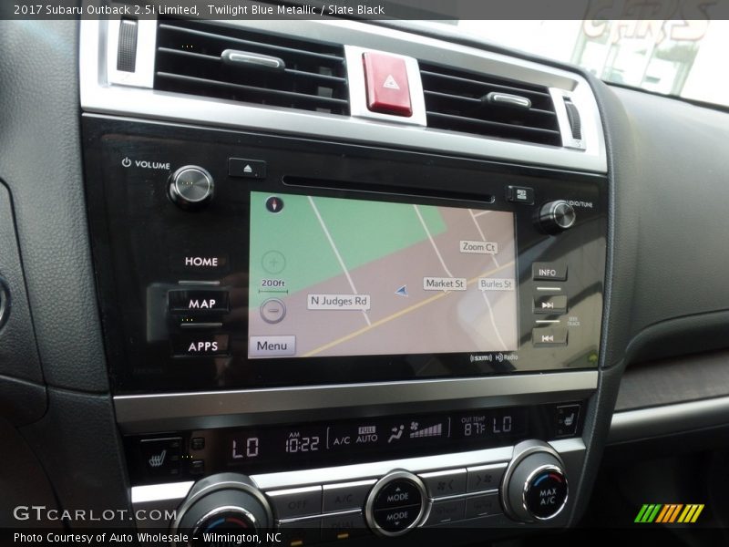 Twilight Blue Metallic / Slate Black 2017 Subaru Outback 2.5i Limited