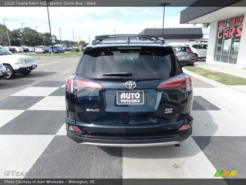 Electric Storm Blue / Black 2018 Toyota RAV4 XLE