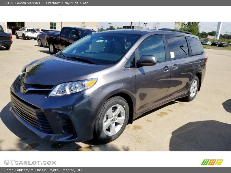 Predawn Gray Mica / Ash 2019 Toyota Sienna LE