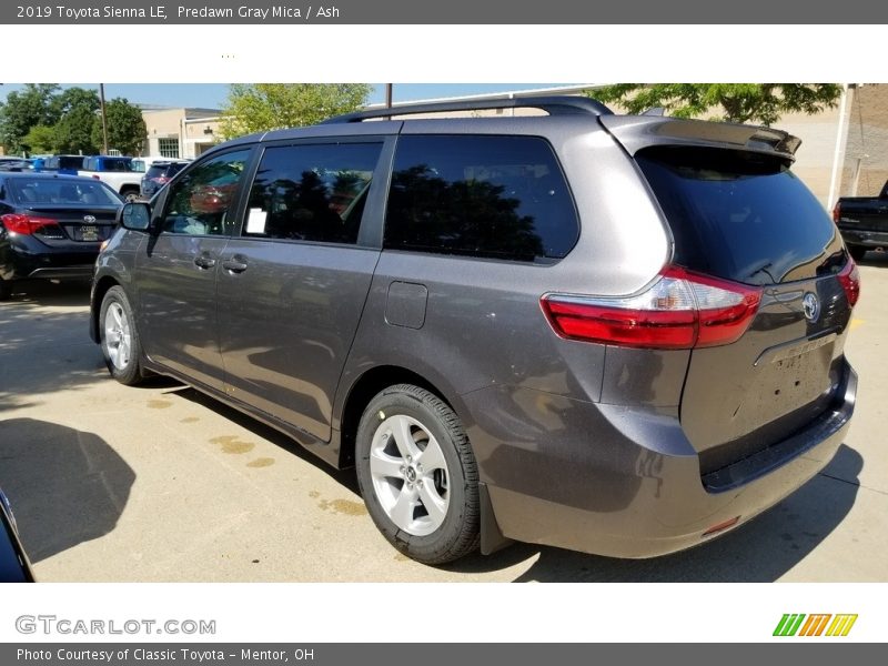 Predawn Gray Mica / Ash 2019 Toyota Sienna LE