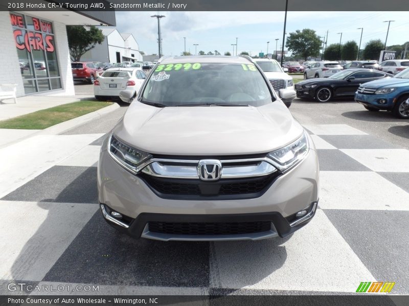 Sandstorm Metallic / Ivory 2018 Honda CR-V Touring AWD