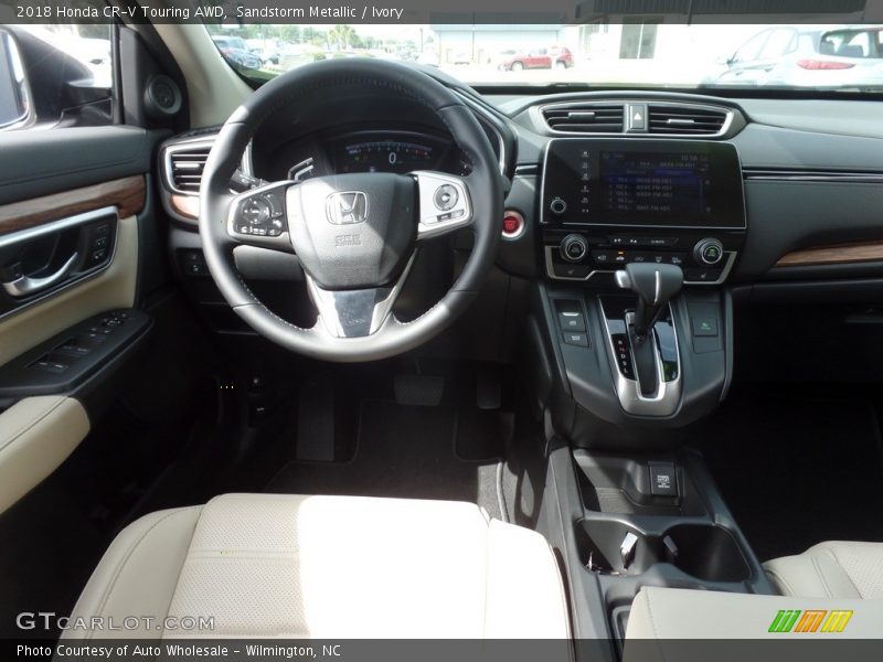 Sandstorm Metallic / Ivory 2018 Honda CR-V Touring AWD