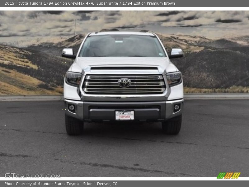 Super White / 1794 Edition Premium Brown 2019 Toyota Tundra 1794 Edition CrewMax 4x4