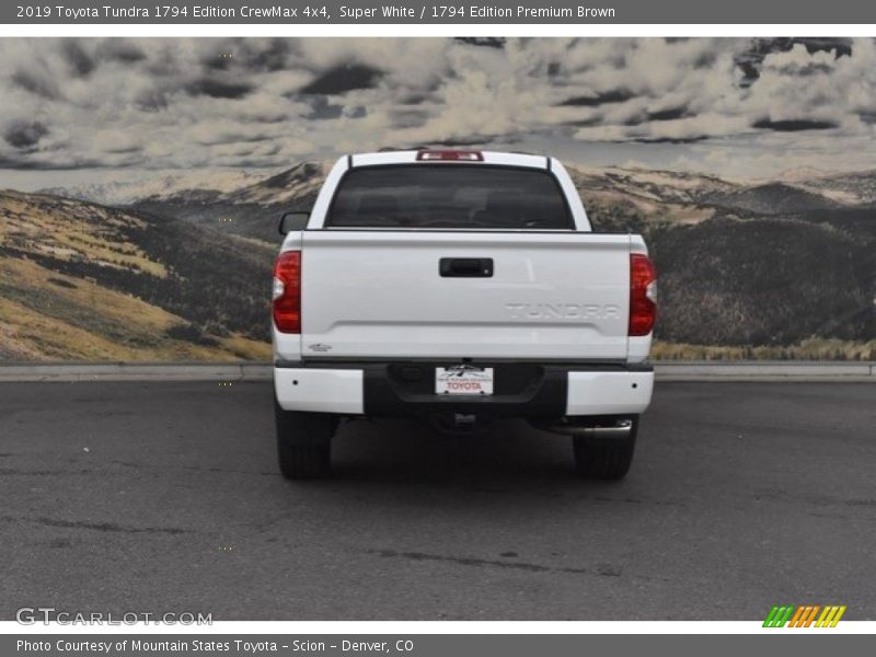 Super White / 1794 Edition Premium Brown 2019 Toyota Tundra 1794 Edition CrewMax 4x4