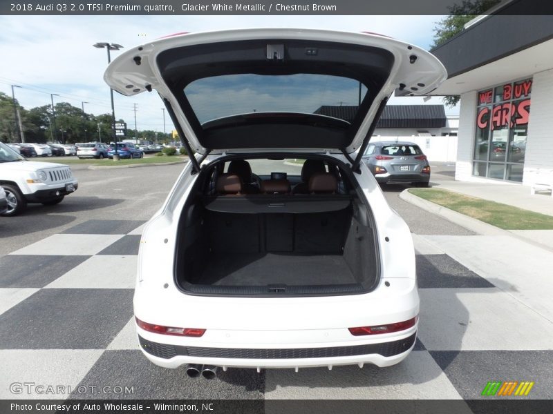 Glacier White Metallic / Chestnut Brown 2018 Audi Q3 2.0 TFSI Premium quattro