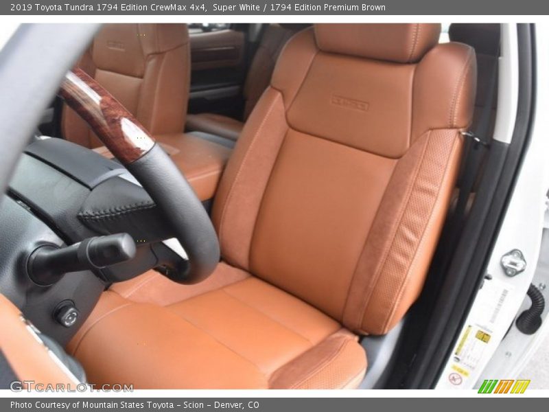 Front Seat of 2019 Tundra 1794 Edition CrewMax 4x4