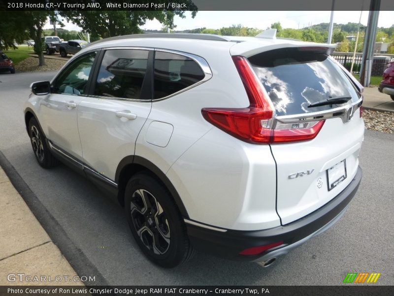 White Diamond Pearl / Black 2018 Honda CR-V Touring AWD
