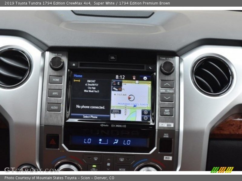 Navigation of 2019 Tundra 1794 Edition CrewMax 4x4