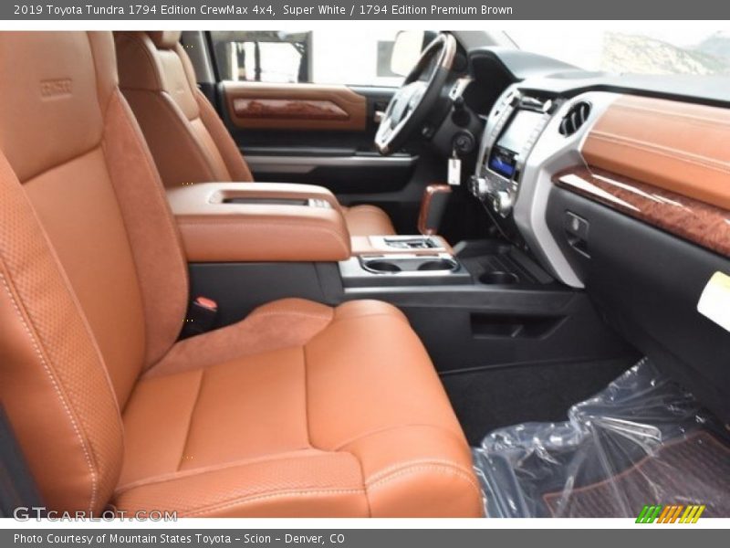 Super White / 1794 Edition Premium Brown 2019 Toyota Tundra 1794 Edition CrewMax 4x4