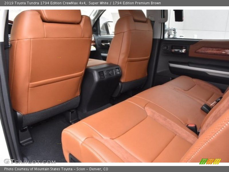 Rear Seat of 2019 Tundra 1794 Edition CrewMax 4x4