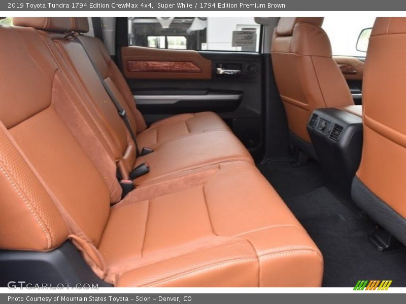 Rear Seat of 2019 Tundra 1794 Edition CrewMax 4x4