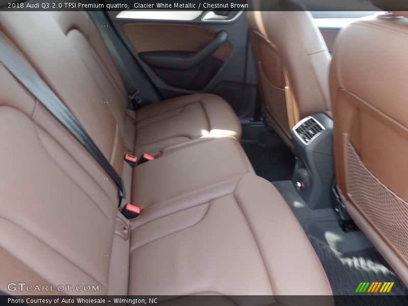 Glacier White Metallic / Chestnut Brown 2018 Audi Q3 2.0 TFSI Premium quattro