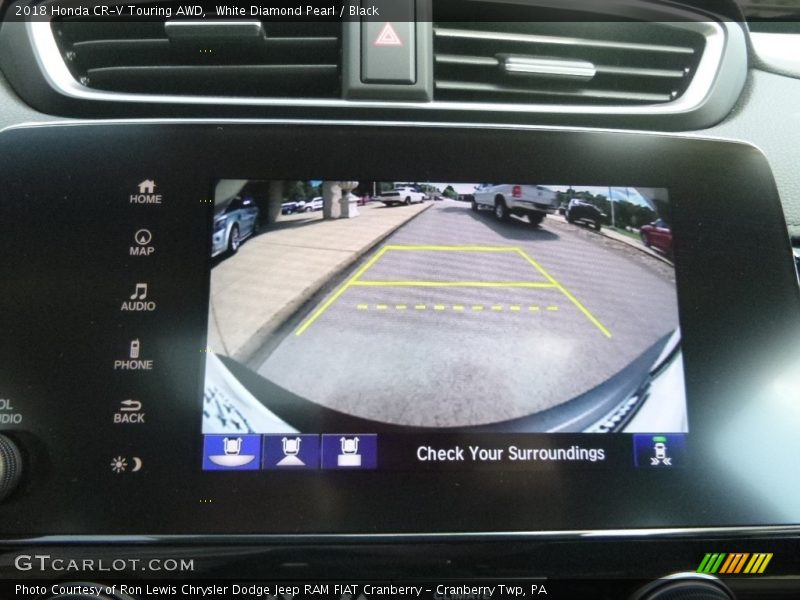 White Diamond Pearl / Black 2018 Honda CR-V Touring AWD