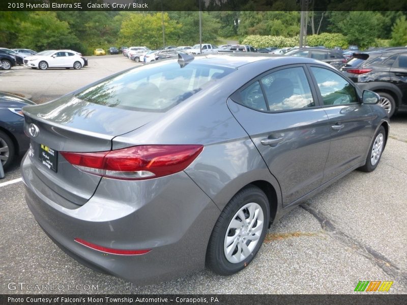 Galactic Gray / Black 2018 Hyundai Elantra SE