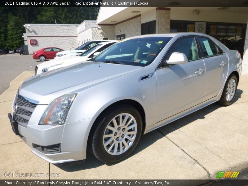 Radiant Silver Metallic / Cashmere/Cocoa 2011 Cadillac CTS 4 3.0 AWD Sedan