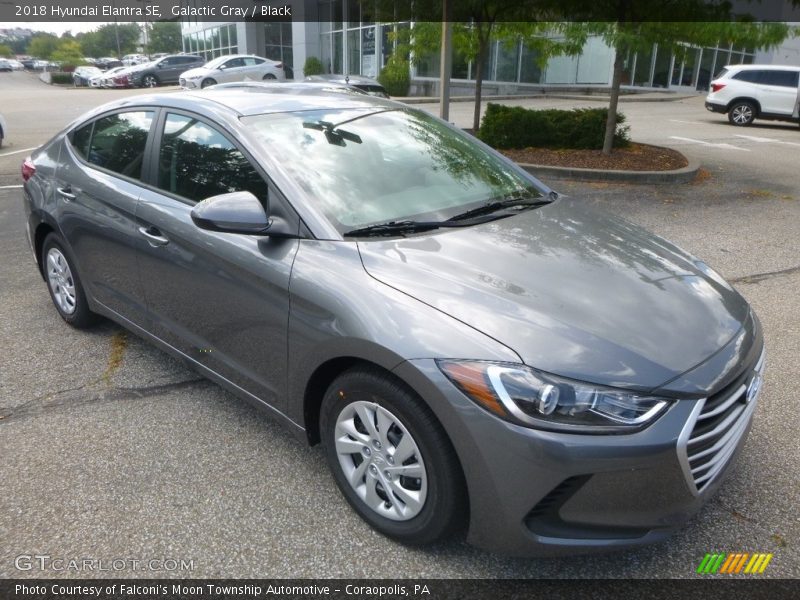 Galactic Gray / Black 2018 Hyundai Elantra SE